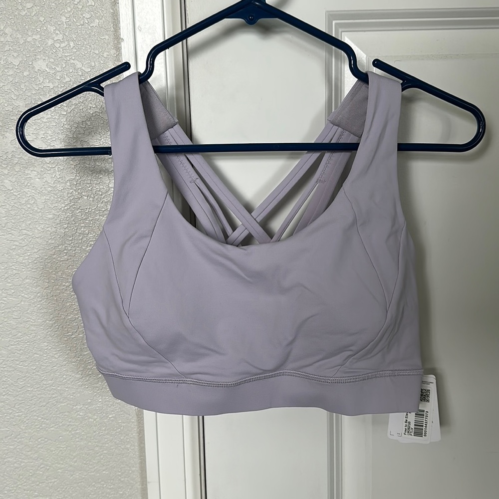 Lululemon free to be elevated bra in faint lavender size 8